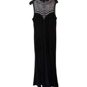 Vince Camuto Bejeweled Fancy Dress - Size 14 - Black/Silver
